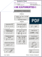 Semana 1 Leyes de Exponentes I