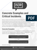 Concrete Examples and Critical Incidents