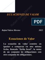 Clase 02 Ecuaciones de Valor Pe Finanzas Excel RVM 2022 PDF