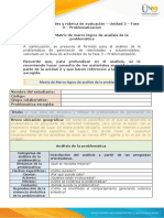 Anexo 2 - Matriz de Marco Lógico de Análisis de La Problemática