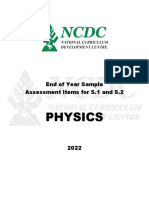 NCDC-S1-S2 Physics Sample Assessment Items 2022-1