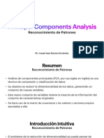 Principal Components Analysis: Reconocimiento de Patrones