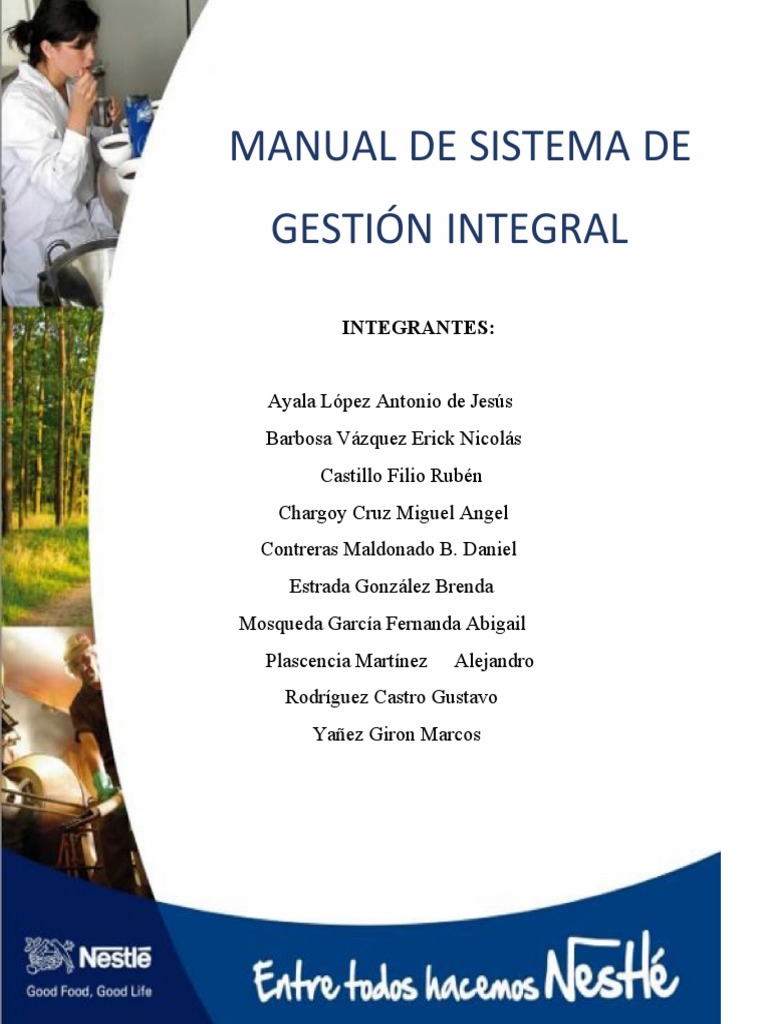 Sistema de Gestión Integral - Nestlé | PDF | Calidad (comercial ...