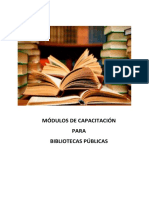 Módulo de Capacitación para Bibliotecas Públicas