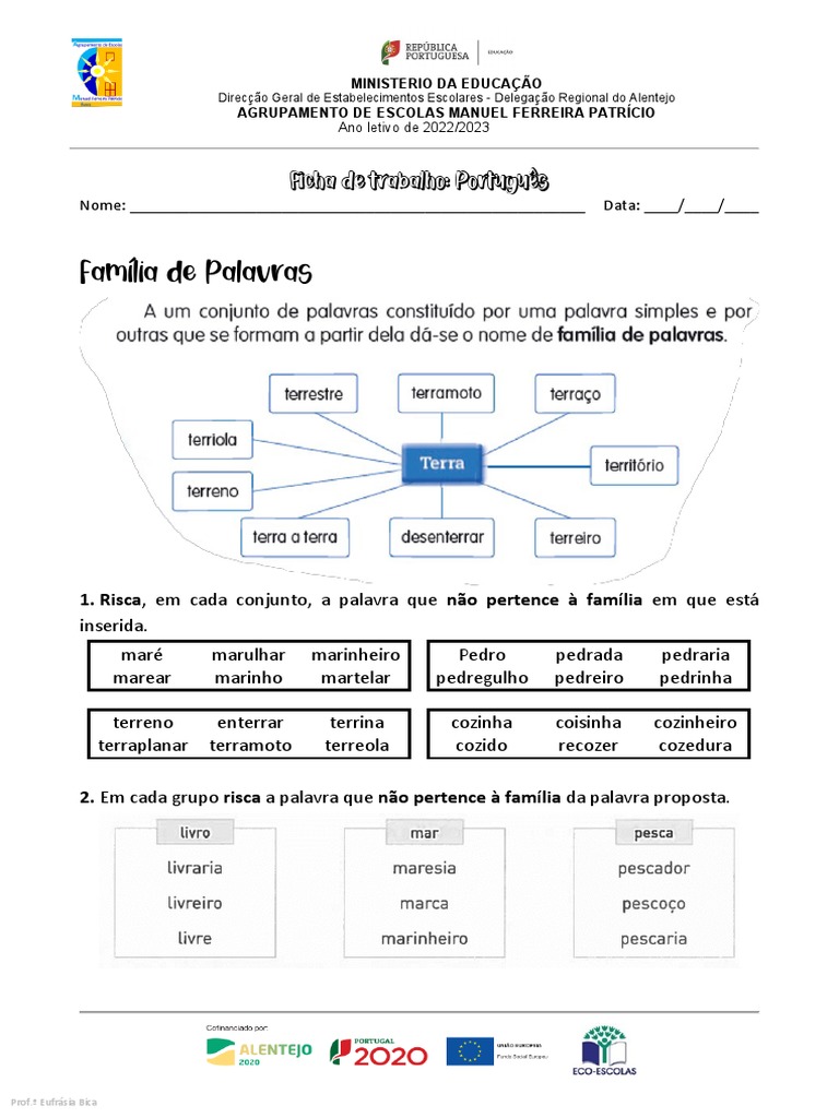 Família de Palavras | PDF