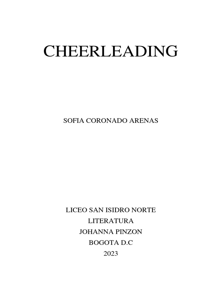 CHEERLEADING | PDF | Animadoras | Entretenimiento