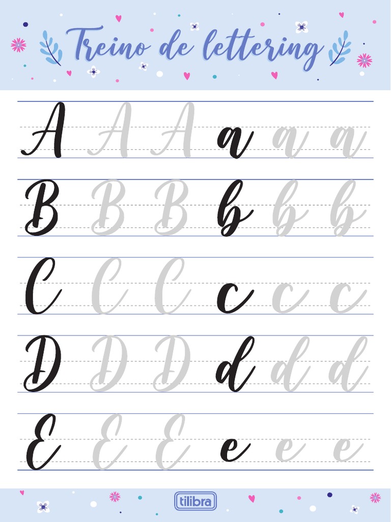 Treino de Lettering PDF | PDF