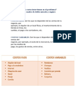 ¿Qué Tipos de Costos Intervienen en El Problema? (Clasifícalo en Un Cuadro de Doble Entrada y Sugiere Algunos Más)