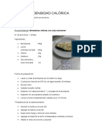 DENSIDAD CALÓRICA Recetario