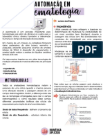 Automação em hematologia: métodos elétricos e óticos