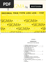 Dietzgen 1737 Manual