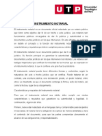 Tarea - La Importancia Del Instrumento Notarial