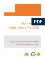 Informe Anual Siniestralidad Vial 2019