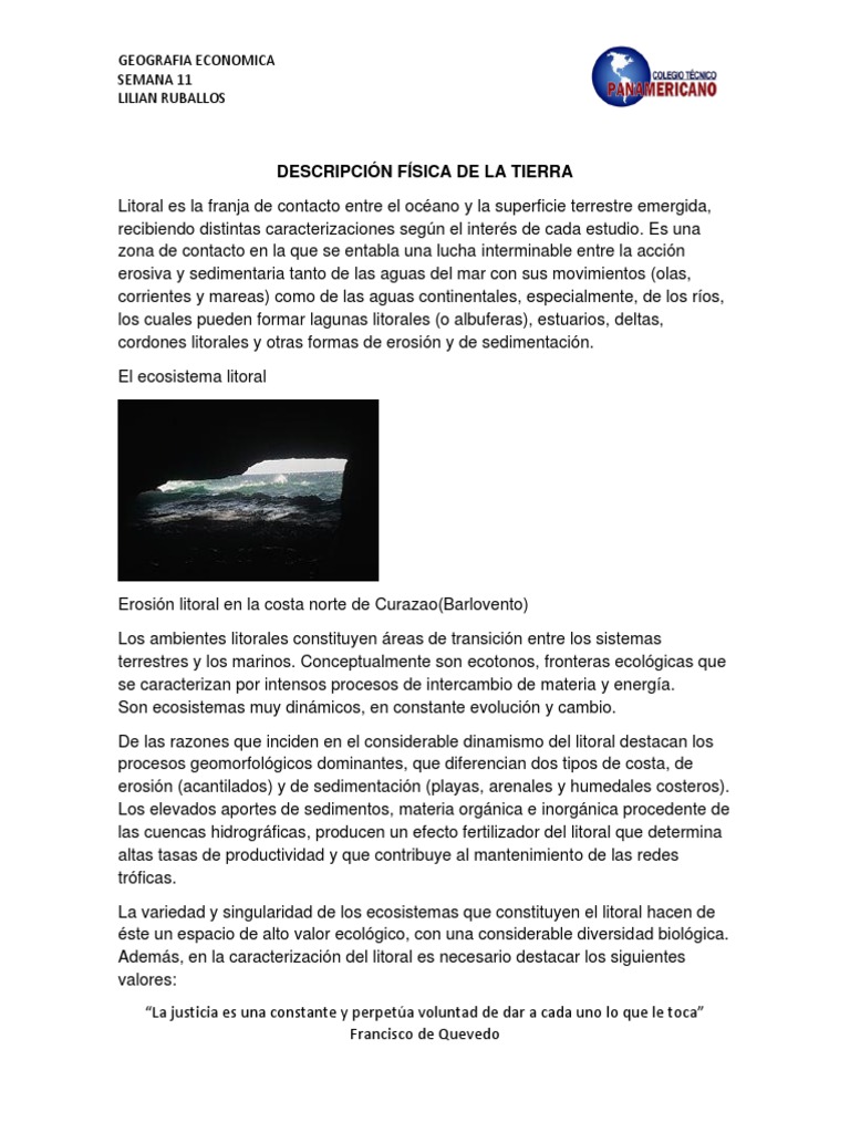 GEO+SEMANA+11+Descripcion Fisica de La Tierra PDF | PDF | Zona litoral ...