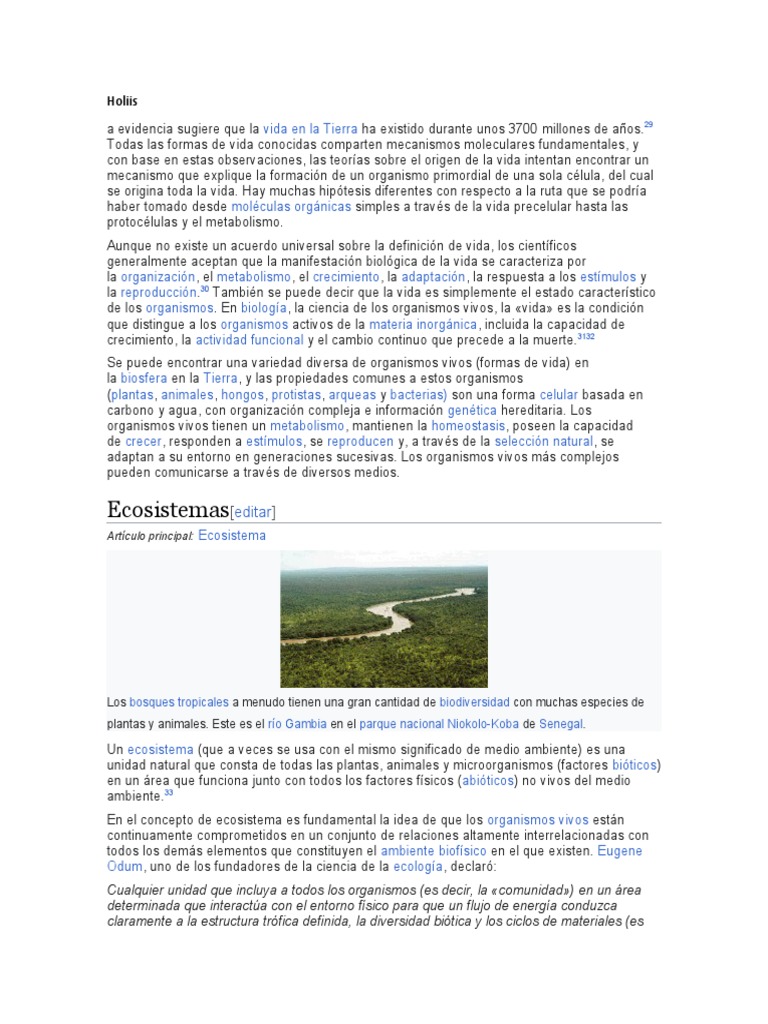 Medio Ambiente Wikipedia | PDF | Vida | Ecosistema