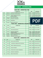 Exam Mid-Sem Timetable