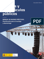 Eventos y Espectáculos Públicos. Manual de Buenas Prácticas Planificación Para El Montaje y Desmontaje - Año 2020