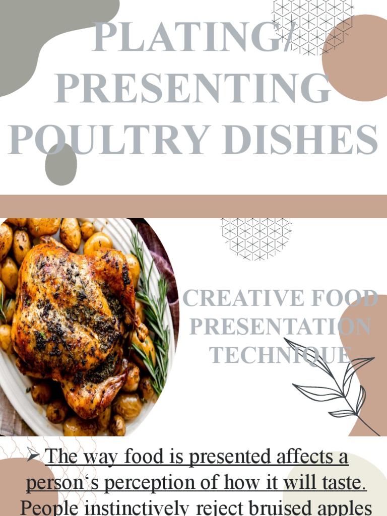 Plating or Presenting Poultry Dishes | PDF