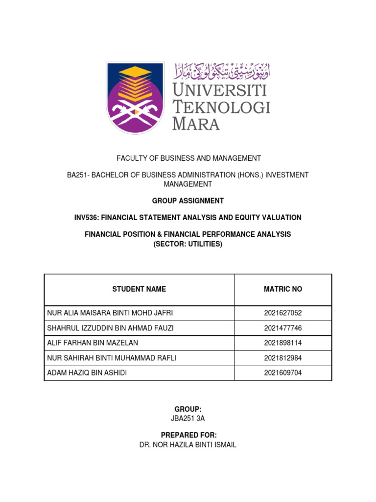 Inv536 Group Assignment Pdf Dividend Stocks