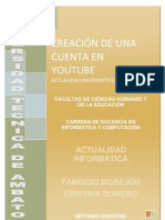 Download CREACION DE UNA CUENTA EN YOUTUBE by Cristina Romero SN6449355 doc pdf