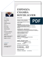 Javier Espinoza Hoja de Vida