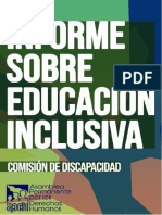 APDH - Comisión de Discapacidad - Informe Sobre Educación Inclusiva 2022 PDF