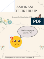 Klasifikasi Makhluk Hidup