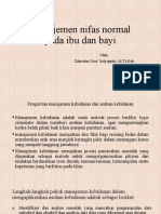 Manajemen Nifas Normal Pada Ibu Dan Bayi