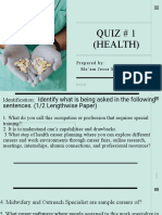 Health Quiz 1