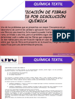 Identificación de Fibras Textiles Por Disolución Química