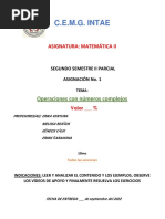 Asignacion 1. Operaciones Con Complejos