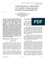 Development and Evaluation of A Math Game Application For Toddlers Enhancing Early Mathematical Skills Through Digital Play