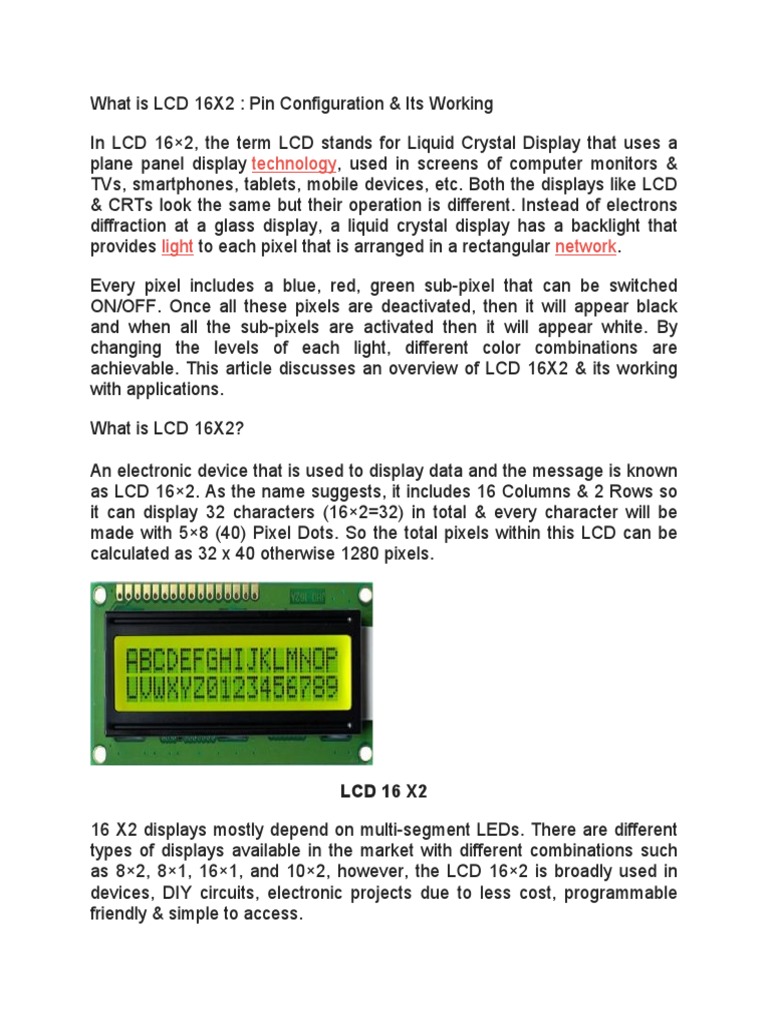 Ece Unit 4 LCD PDF PDF Liquid Crystal Display Computer Monitor