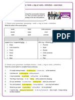 WORKSHEET GERUNDS AND INFINITIVES Nelly SALAS