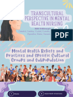 Transcultural Perspective in Mental Health Nursing