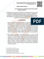 RESOLUCIÓN 009 Del 2023 Suspende Elecciones Yopal