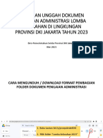 Pengunggahan Dokumen Lomba Kelurahan DKI Jakarta 2023