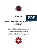 Annex C-FYP Final Report Format PDF