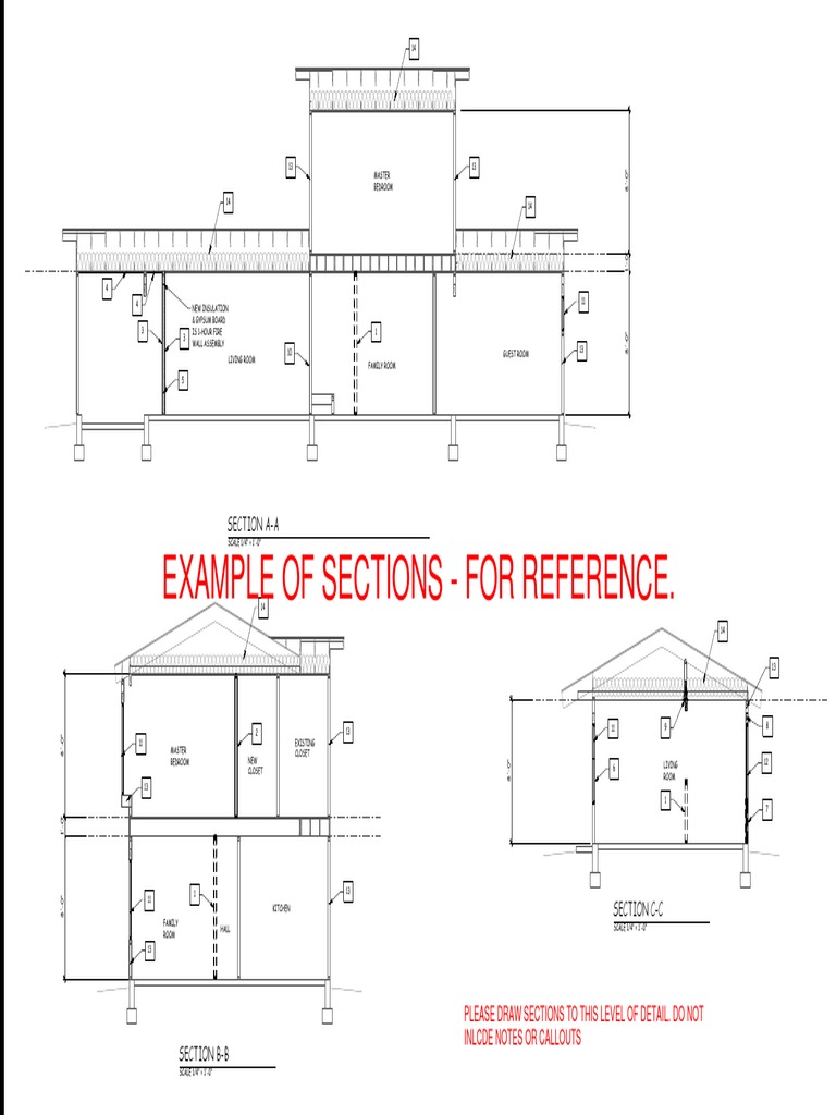 Section Example | PDF | Framing (Construction) | Building Engineering