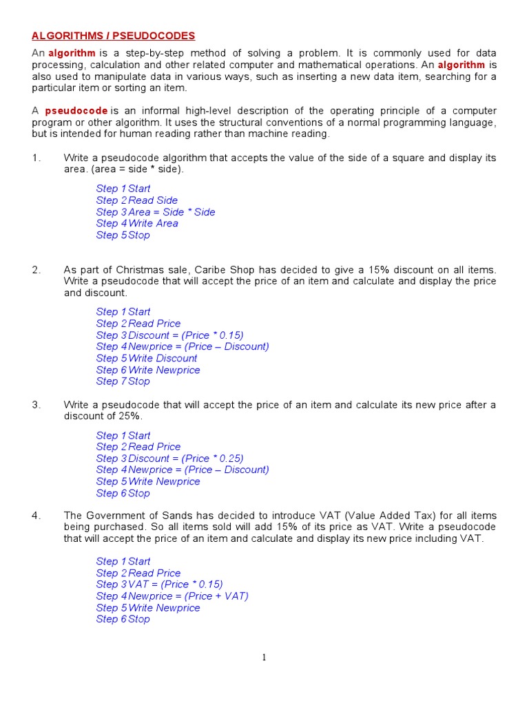 2 - Algorithms | PDF
