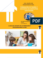 El rol del docente en la formación para la vida