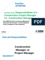 1B - Roles and Responsibilities of A Construction Project Manager PDF