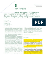 Reverse Total Shoulder Arthroplasty (RTSA) Versus Open Reduction and Internal Fixation (ORIF) For Displaced Three-Part or Four-Part Proximal Humeral Fractures A SRMA-1