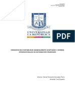 Principios de Contabilidad Generalmente Aceptados y Normas Internacionales de Información Financiera