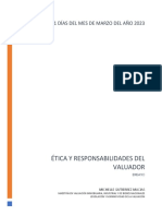 Ensayo de Etica y Responsabilidad Del Valuador