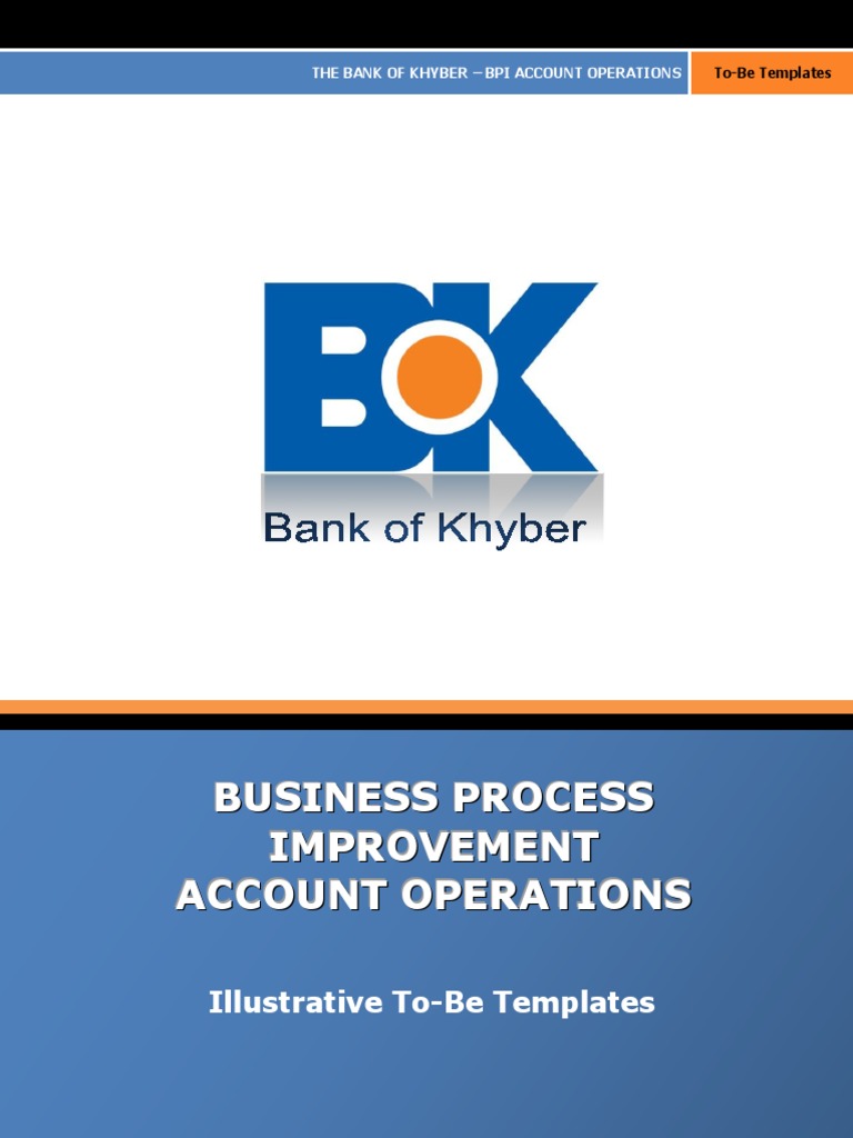 BoK - BPI AO - Illsutrative To-Be Templates PDF | PDF