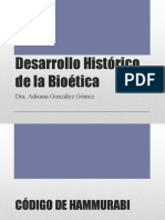 Desarrollo Historico de La Bioetica Hammurabi-Hipocrates