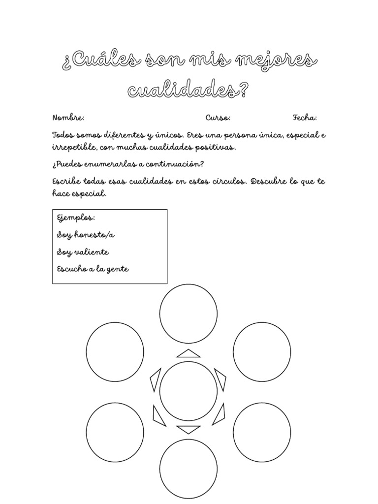 Cuáles Son Mis Mejores Cualidades Pdf