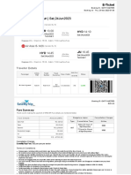 E-Ticket Booking ID for Bangalore to Jaipur Flight