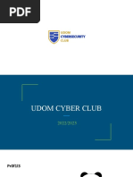 UDOM CYBER CLUB - 01 - Linux Basic